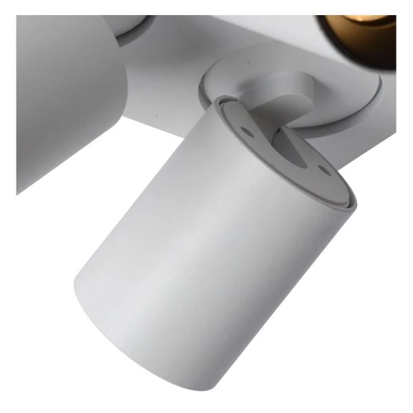 Lucide NIGEL - Ceiling spotlight - LED Dim to warm - GU10 - 4x5W 2200K/3000K - White - detail 2